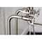 Kingston Brass CCK246K8 Freestanding Clawfoot Tub Faucet Package with Supply Line, Brushed Nickel CCK246K8 - alternate 5